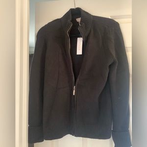 New with Tags Chico’s black zip up cardigan.